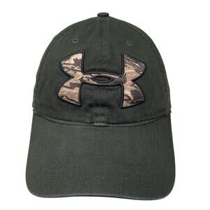 Under Armour Snapback Hat Green One Size Adjustable Embroidered Camouflage